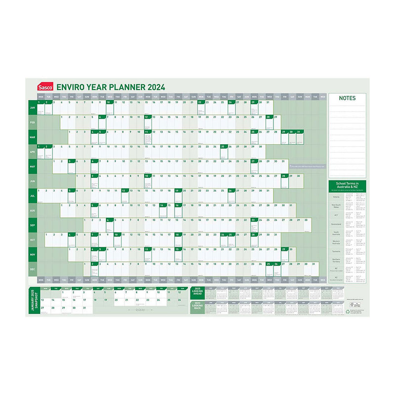 Sasco Enviro Year to View 2024 Planner