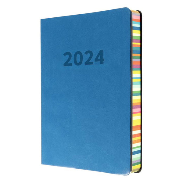 Collins Debden Edge A5 DTP 2024 Diary (Teal)