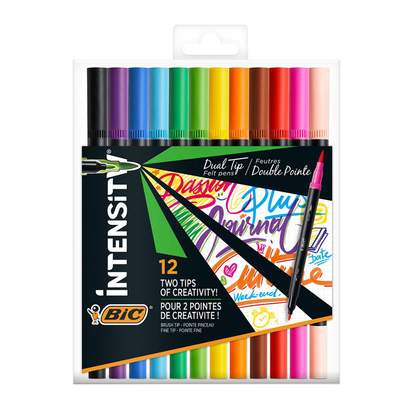 Bic Intensity 0.7mm Dual Tip Marker (Pack of 12)