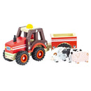 Keycraft Wooden Tractor & Trailer
