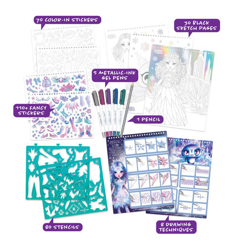 Iceana Creative Sketchbook with Geometric Crystal Pages