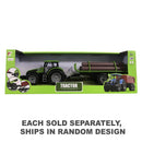 Ciągnik rolniczy cierny z przyczepą