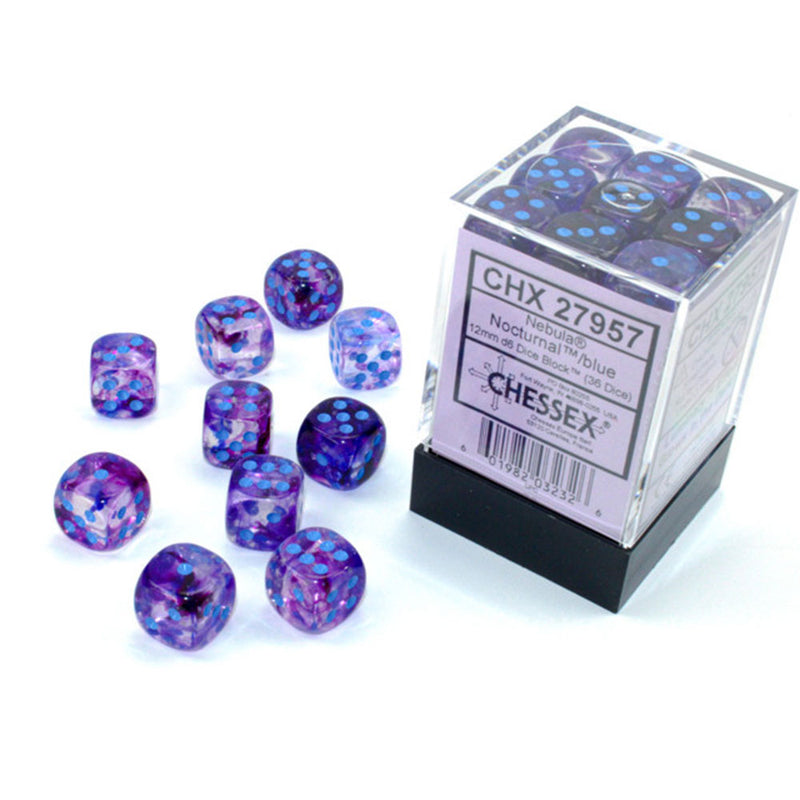 Blok kości świetlnych Nebula Chessex 12mm D6