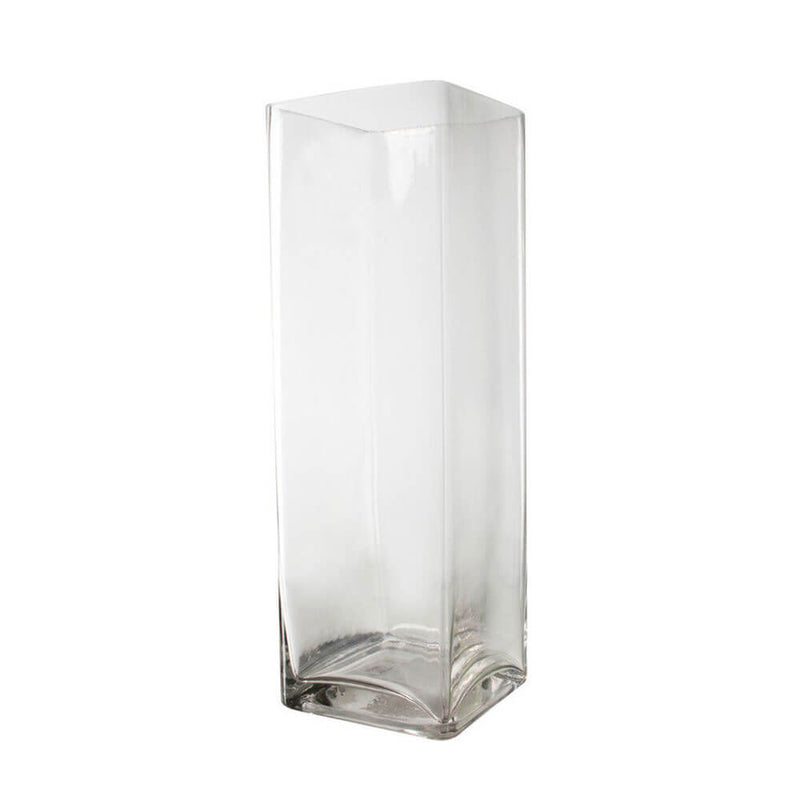 Coco, ręcznie wykonany, wysoki, prostokątny wazon ze szkła