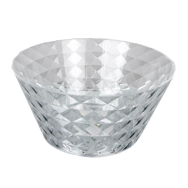 Clear Plastic Salad Bowl 25cm