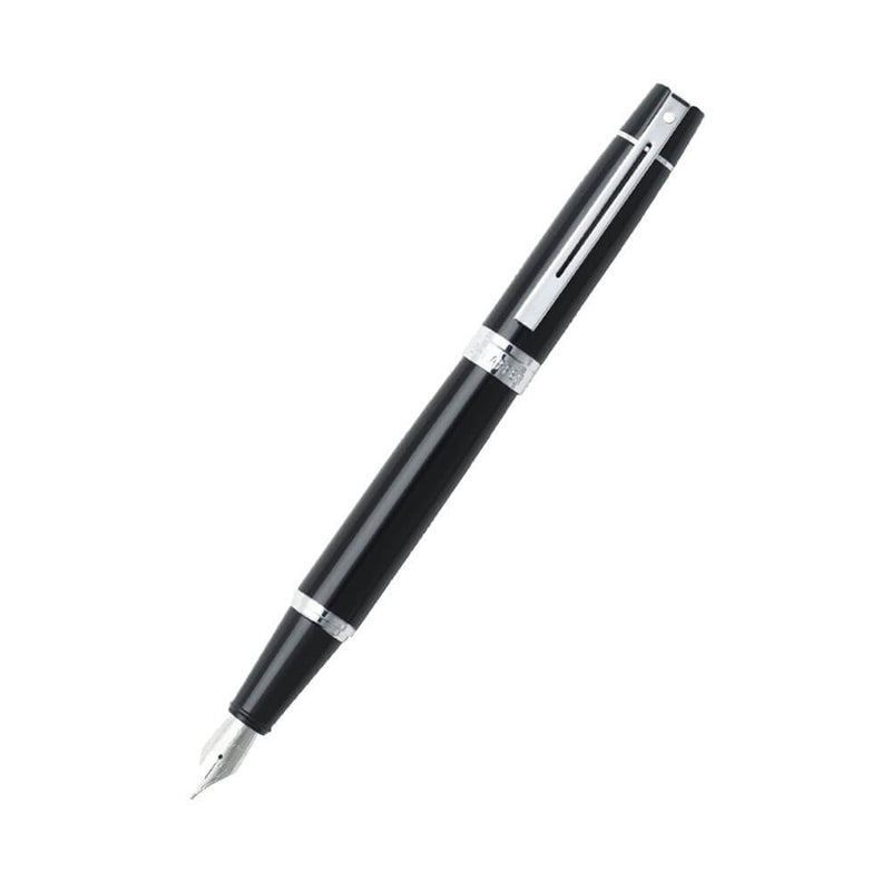 Długopis 300 w kolorze czarnym błyszczącym/chromowanym