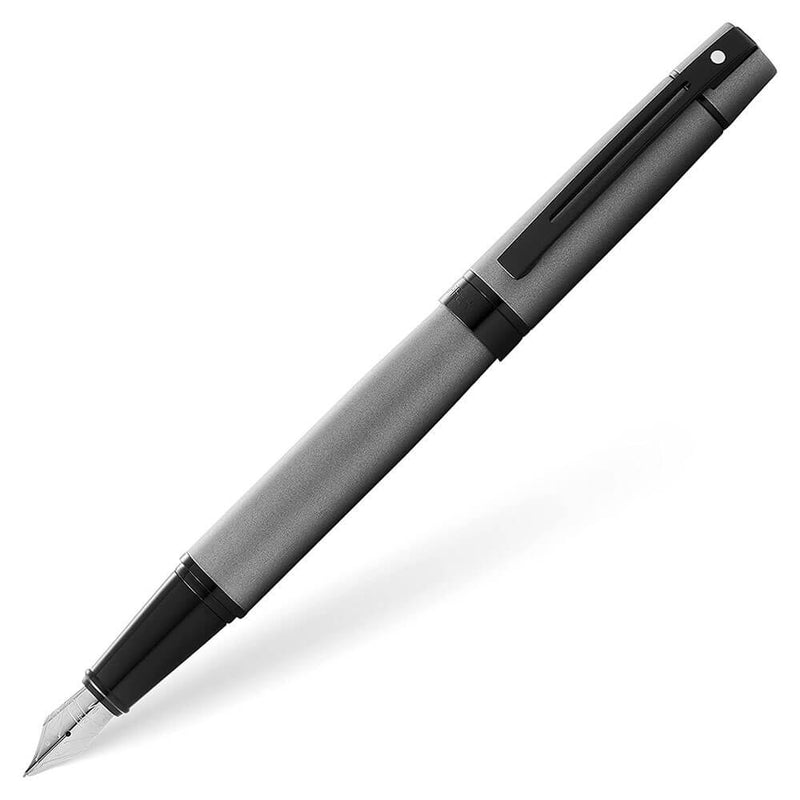 Pióro wieczne Sheaffer 300 z czarnym wykończeniem (szary mat)