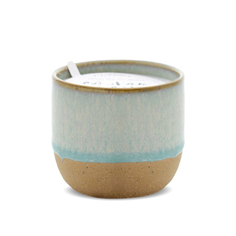 Świeca Kin Matcha z herbatą i bergamotką w ceramice (niebieska)