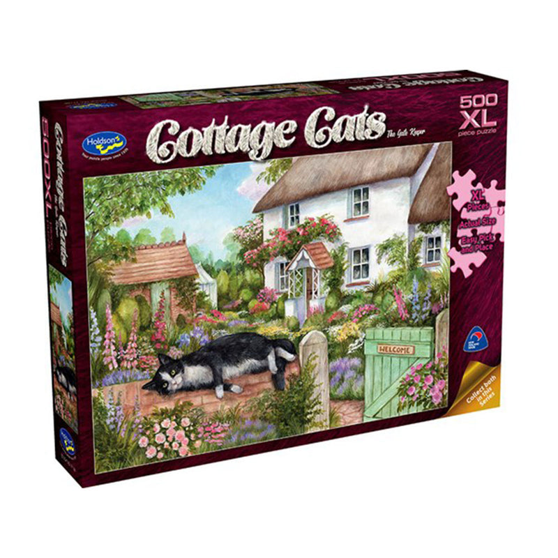 Puzzle Holdson Cottage Cats 500XL