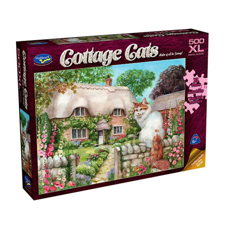 Puzzle Holdson Cottage Cats 500XL