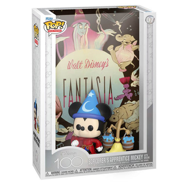 Sorcerer's Apprentice Mickey with Broom Pop! Poster