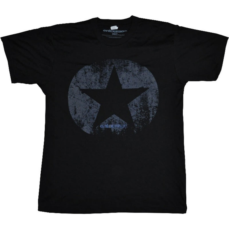Męski T-shirt Entourage Star z domieszką czarnej mieszanki
