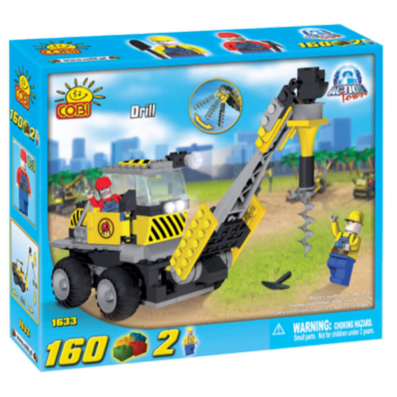 Action Town 160 Piece Construction Drill Construction Set