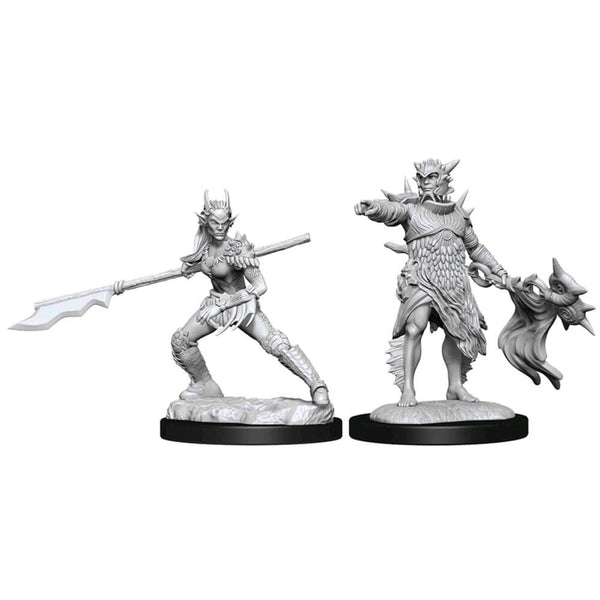 MG Unpainted Miniatures Coralhelm Commander & Halimar