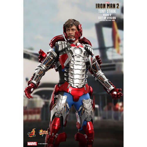 Iron Man 2 Tony Stark Mark V Suit Up 1:6 12" Action Figure