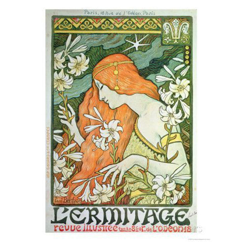 L Ermitage Art Print Poster