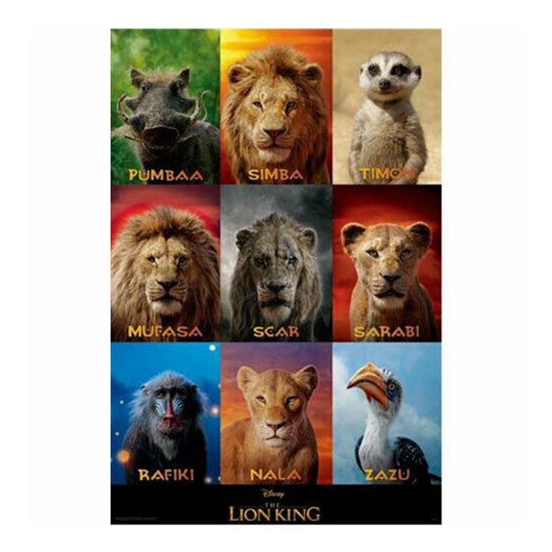 Plakat akcji na żywo „Król Lew”.
