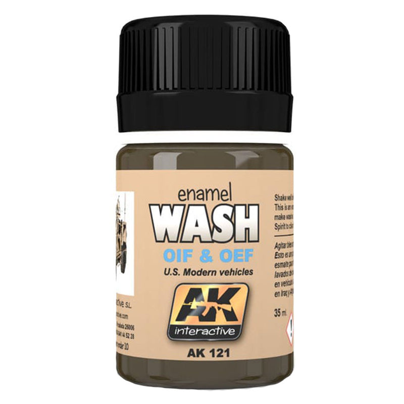 AK Interactive Enamel Wash Zestaw do modelowania 35 ml