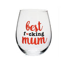"Best F*cking" Stemless Wine Glass