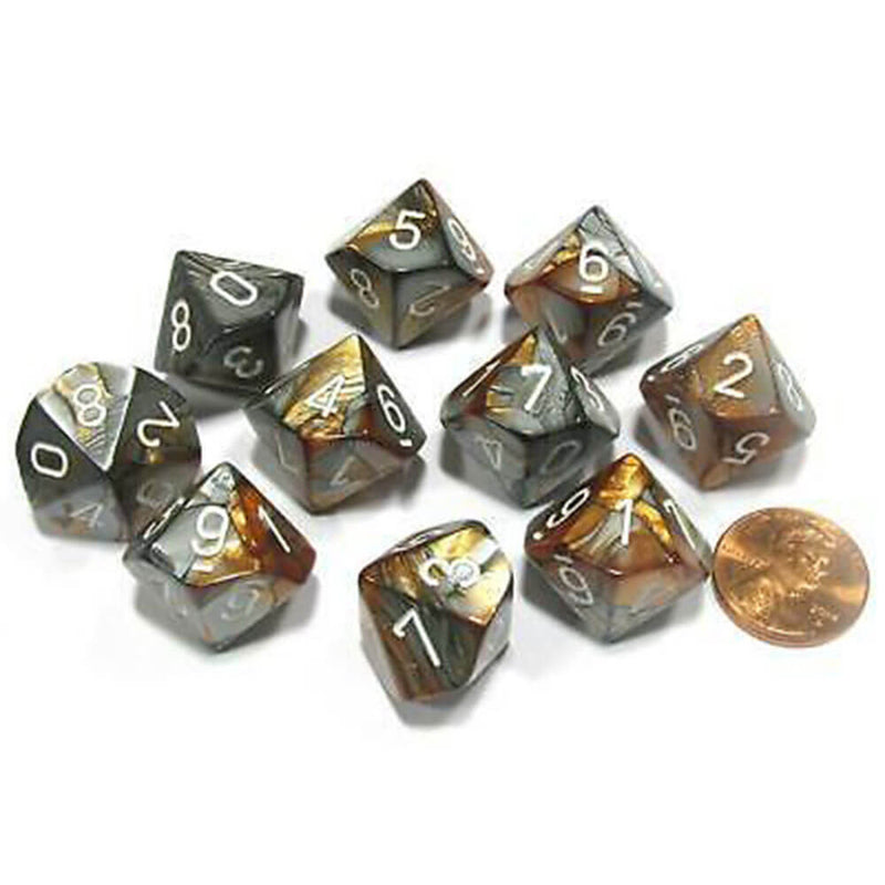 Zestaw 10 kostek Bliźniąt Chessex D10