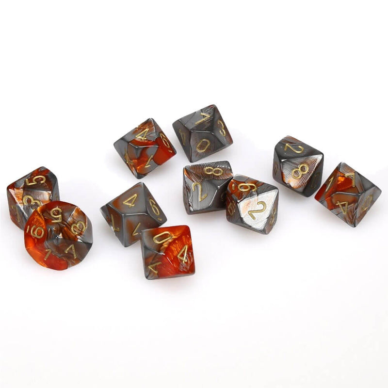 Zestaw 10 kostek Bliźniąt Chessex D10