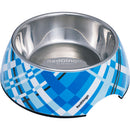 Miska z melaminy z motywem Flanno (turkusowa)