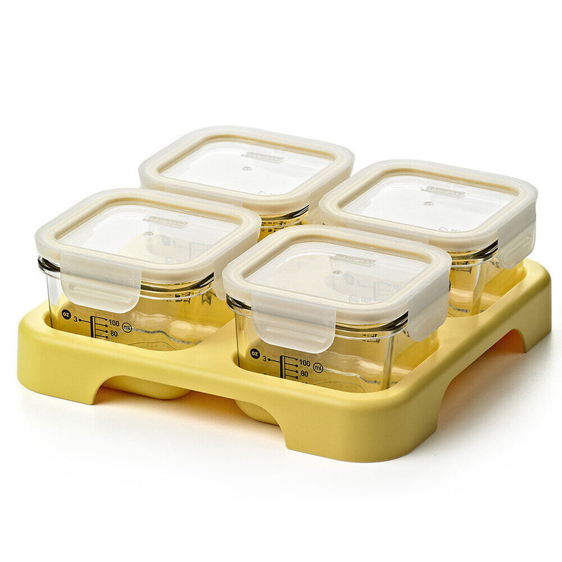 Glasslock Baby Set with Tray (4pcs)