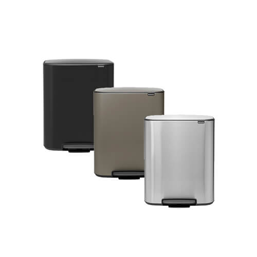 Brabantia BO 2 Compartment Pedal Bin 30L