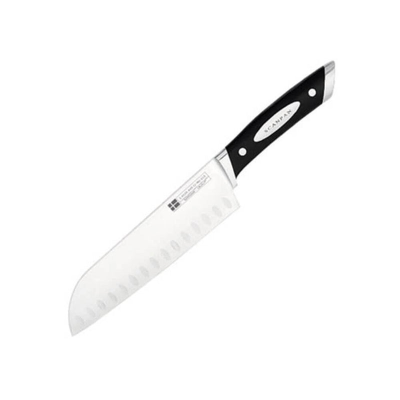 Klasyczny nóż Santoku Scanpan z krawędzią Granton