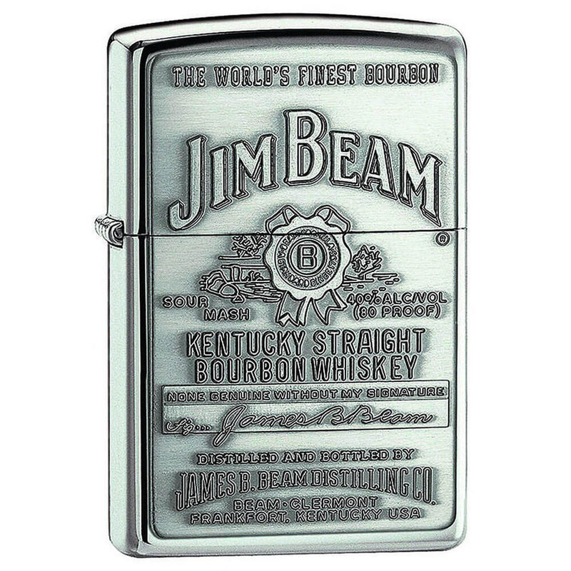 Jim Beam Full Label Chip High Polish Lighter