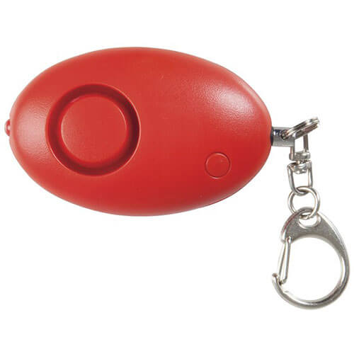 Red Mini Personal Alarm w/ Torch (100DB)