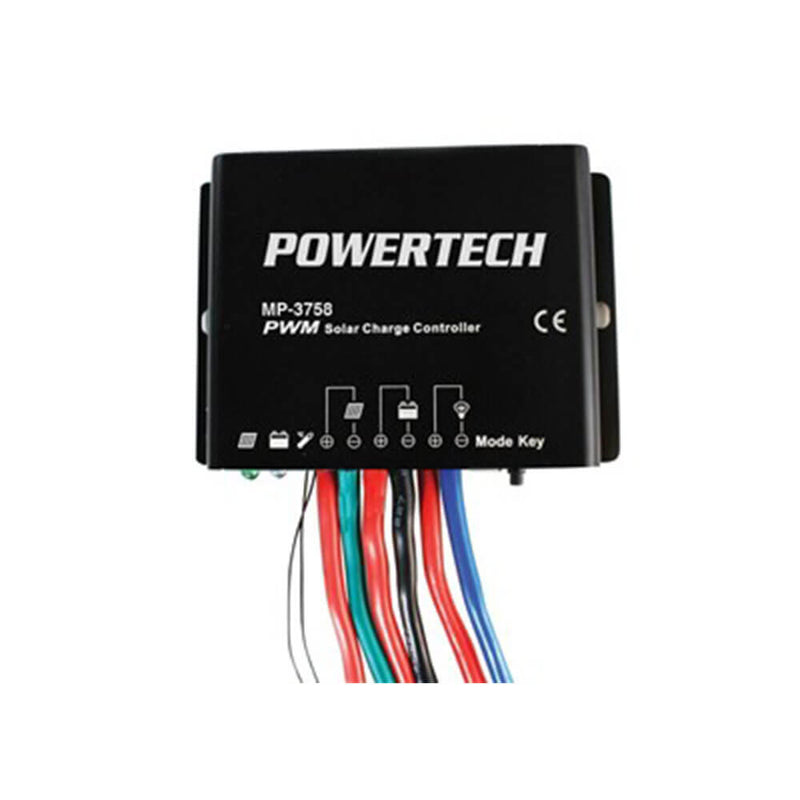 Kontroler ładowania słonecznego Powertech PWM (12 V lub 24 V)