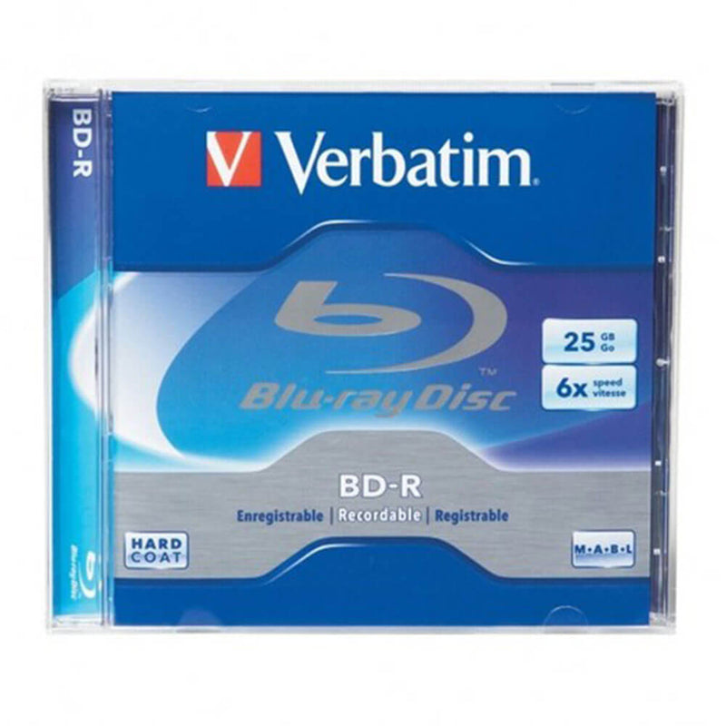 Płyta Blu-Ray firmy Verbatim z etui (25 GB)