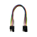 Przewodowa wtyczka i gniazdo ze złączami typu kulowego