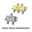 TV Splitter with Power Pass F Connectors Die Cast