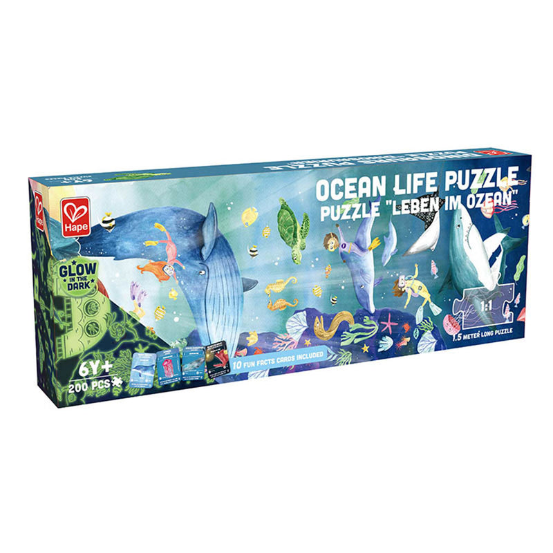 Hape Puzzle podłogowe 200szt. (długość 1,5 m)