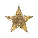 Wystrój świąteczny z bawełny błyszczącego z światłami