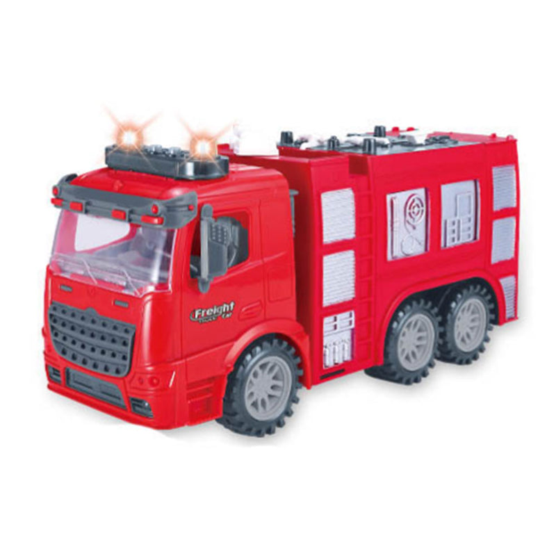 Wóz strażacki z napędem ciernym, ze światłami i dźwiękiem