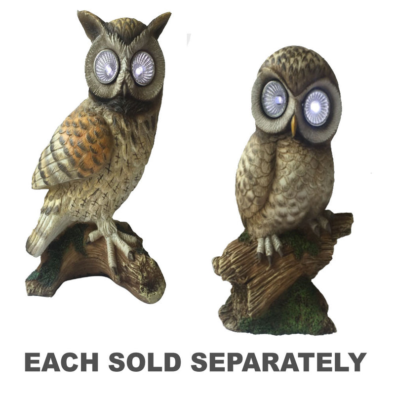 Decorative Brown Owl Solar Powered Outdoor Garden Light