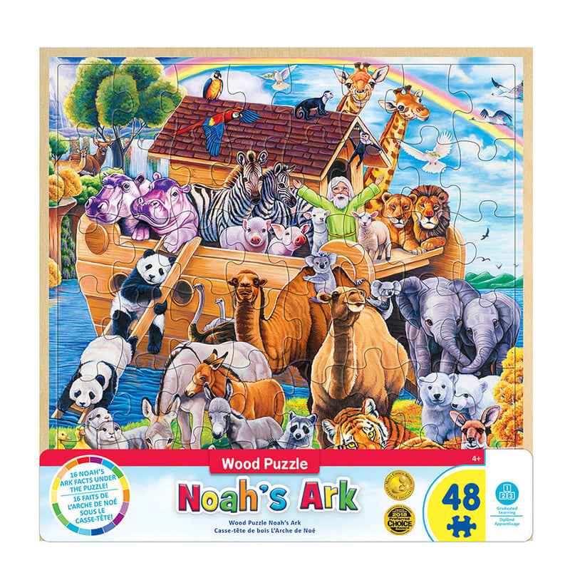 Puzzle MP Wood Fun Facts Puzzle (48 elementów)