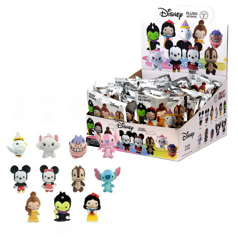 Keyring Plush Blind Bag Disney Series 1 (24 Pk)