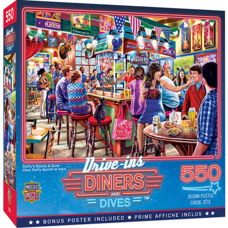Puzzle Drive-Ins Diners & Dives, 550 elementów