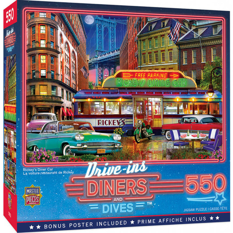 Puzzle Drive-Ins Diners & Dives, 550 elementów