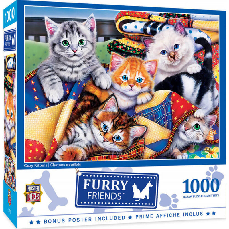 Puzzle 1000 elementów MasterPieces Furry Friends