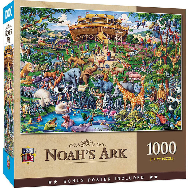 Inspirujące puzzle MasterPieces Arka Noego