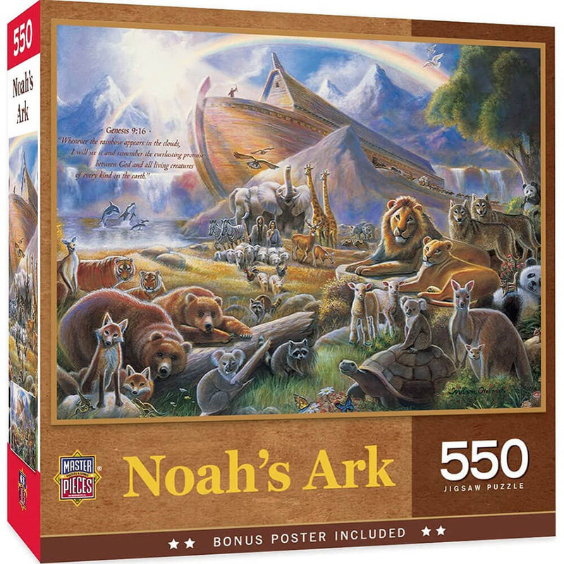 Inspirujące puzzle MasterPieces Arka Noego