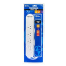 4-gniazdowa płyta zasilająca Brute Power Co. w kolorze białym