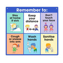 Znak higieny i dystansu społecznego w szkole Durus