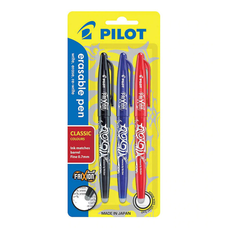 Długopis Pilot Frixion średni 1,0 mm 3 szt