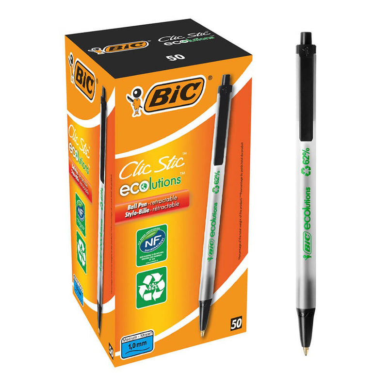 Długopis Bic Ecolutions Clic 1,0 mm (50 szt.)